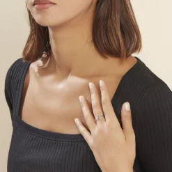 Histoire d'Or Bague Or Blanc Charlotta Diamant