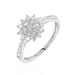 Histoire d'Or Bague Or Blanc  Chouchana Diamant Synthetique Outlet