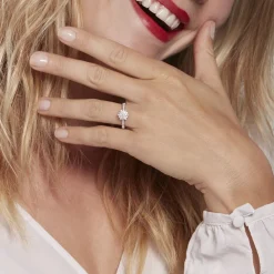 Histoire d'Or Bague Or Blanc  Chouchana Diamant Synthetique Outlet