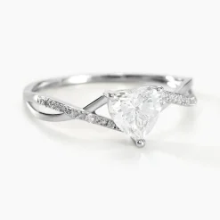 Histoire d'Or Bague Or Blanc Clothilde Oxyde De Zirconium or blanc oxyde zirconium Discount