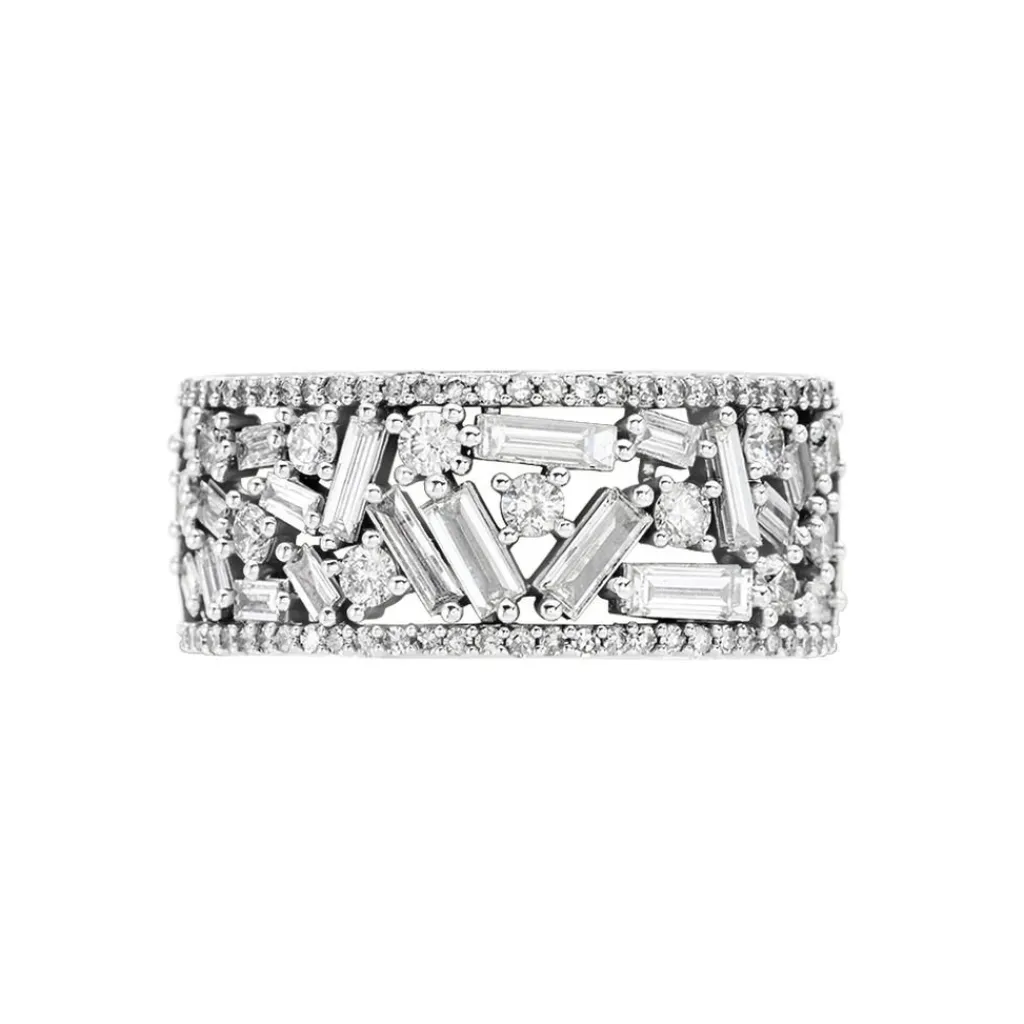 Histoire d'Or Bague Or Blanc Collection 1986 Diamants Clearance