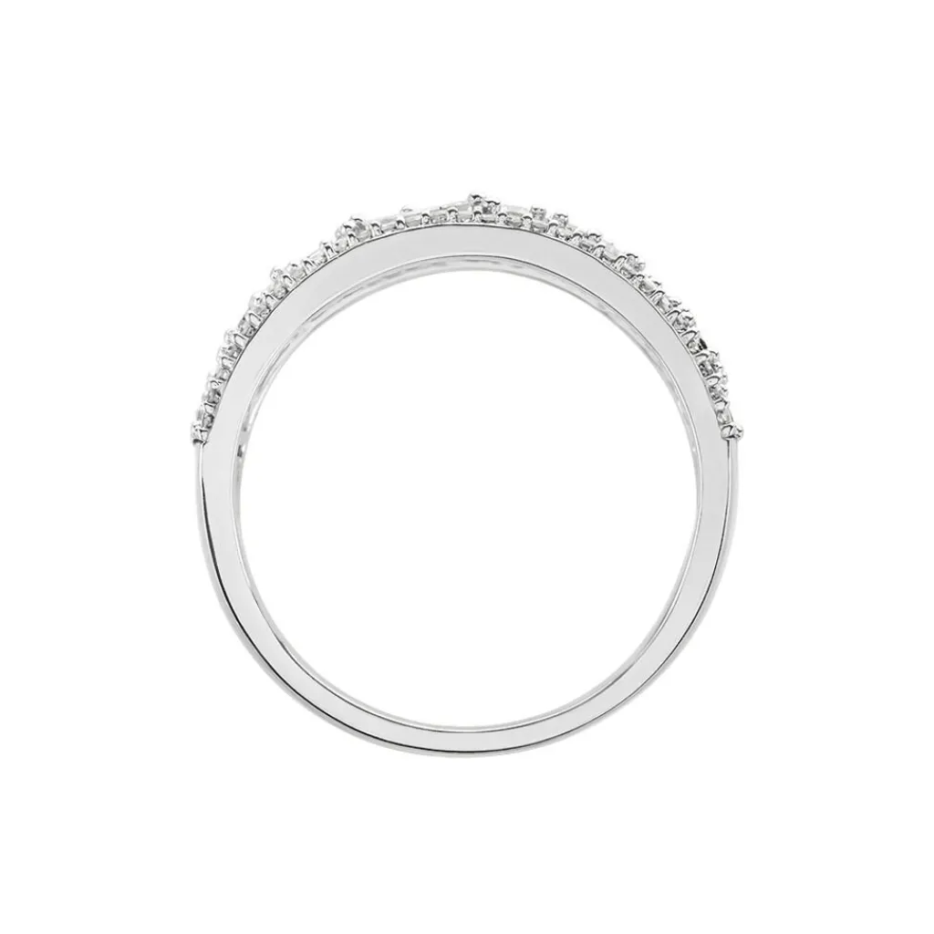 Histoire d'Or Bague Or Blanc Collection 1986 Diamants Clearance