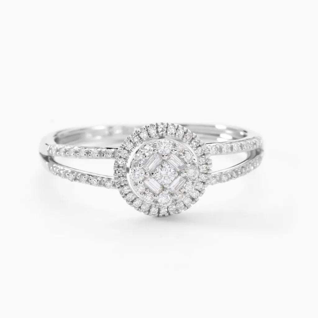 Histoire d'Or Bague Or Blanc Collection 1986 Diamants Online