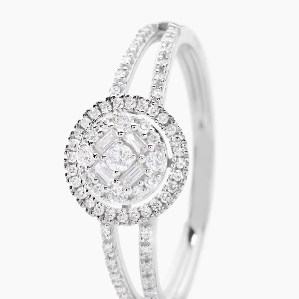 Histoire d'Or Bague Or Blanc Collection 1986 Diamants Online