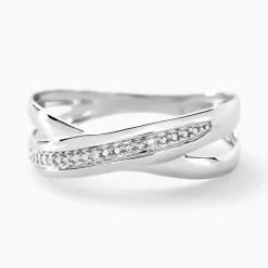 Histoire d'Or Bague s or blanc diamant Best