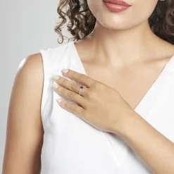 Histoire d'Or Bague Or Blanc Enea Saphir Diamants Hot