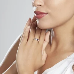 Histoire d'Or Bague Or Blanc Enea Saphir Diamants Hot