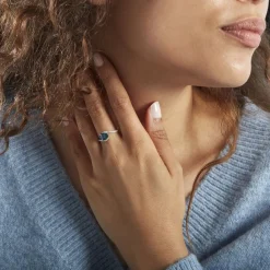 Histoire d'Or Bague Or Blanc Erwin Topaze Oxydes De Zirconium Discount