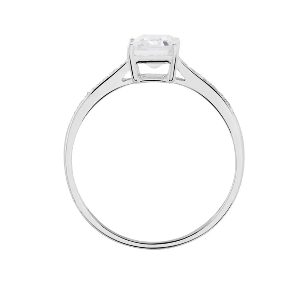 Histoire d'Or Bague Or Blanc Gesacus Oxyde De Zirconium Discount