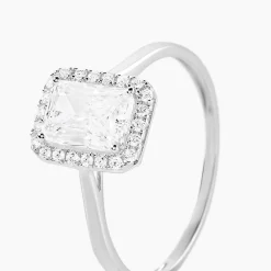 Histoire d'Or Bague Or Blanc Goulven Oxyde De Zirconium Clearance