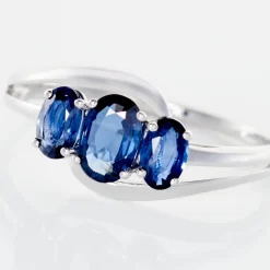 Histoire d'Or Bague Or Blanc Jaire Saphir Clearance