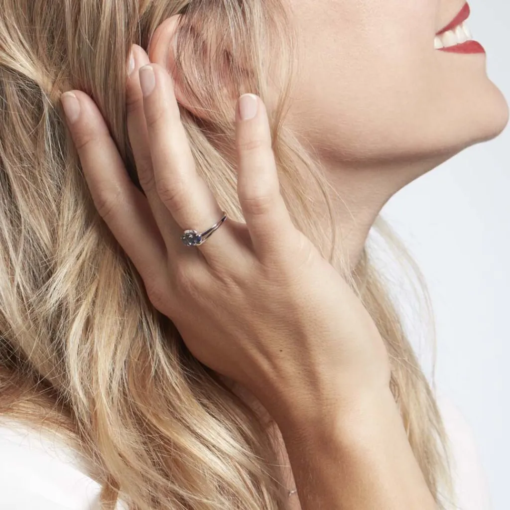 Histoire d'Or Bague Or Blanc Jaire Saphir Clearance