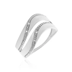 Histoire d'Or Bague Or Blanc Kristiina Diamants Discount