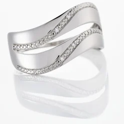 Histoire d'Or Bague Or Blanc Kristiina Diamants Discount