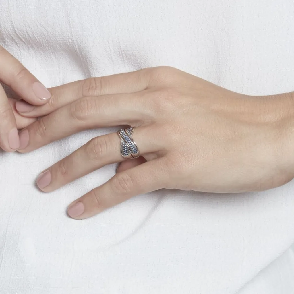 Histoire d'Or Bague Or Blanc Mauraine Saphirs Clearance