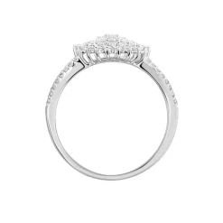 Histoire d'Or Bague Or Blanc Mirel Oxyde Hot