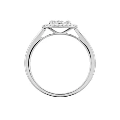 Histoire d'Or Bague Or Blanc Nawra Diamants Synthétiques Online