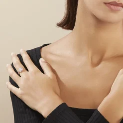 Histoire d'Or Bague Or Blanc Nawra Diamants Synthétiques Online