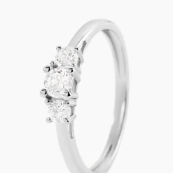 Histoire d'Or Bague Or Blanc Neely Diamants Synthétiques Sale