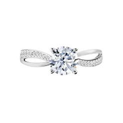 Histoire d'Or Bague Or Blanc Ofelie Solitaire Oxyde or blanc oxyde Best