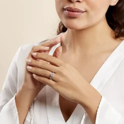 Histoire d'Or Bague Or Blanc Ofelie Solitaire Oxyde or blanc oxyde Best