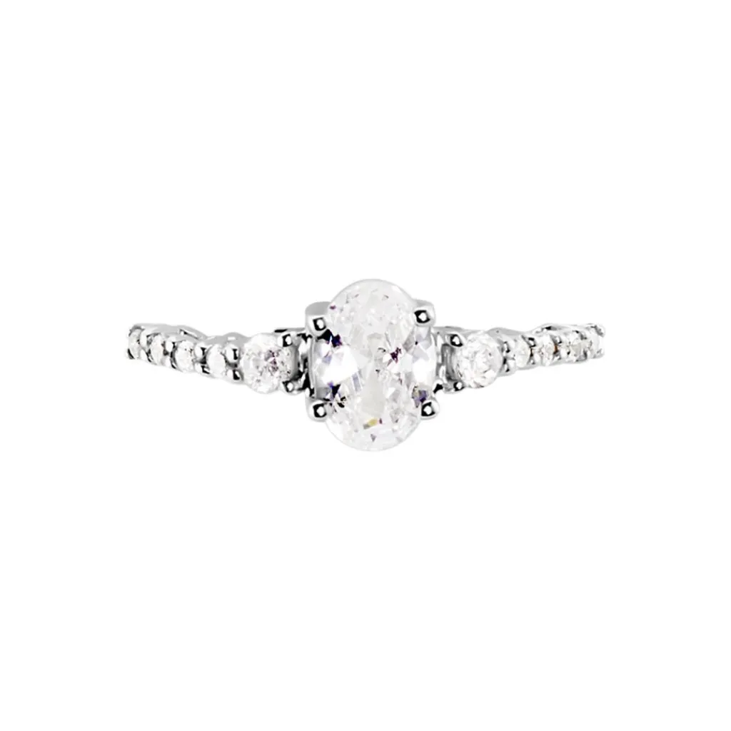 Histoire d'Or Bague Or Blanc Peadar Oxyde De Zirconium Outlet