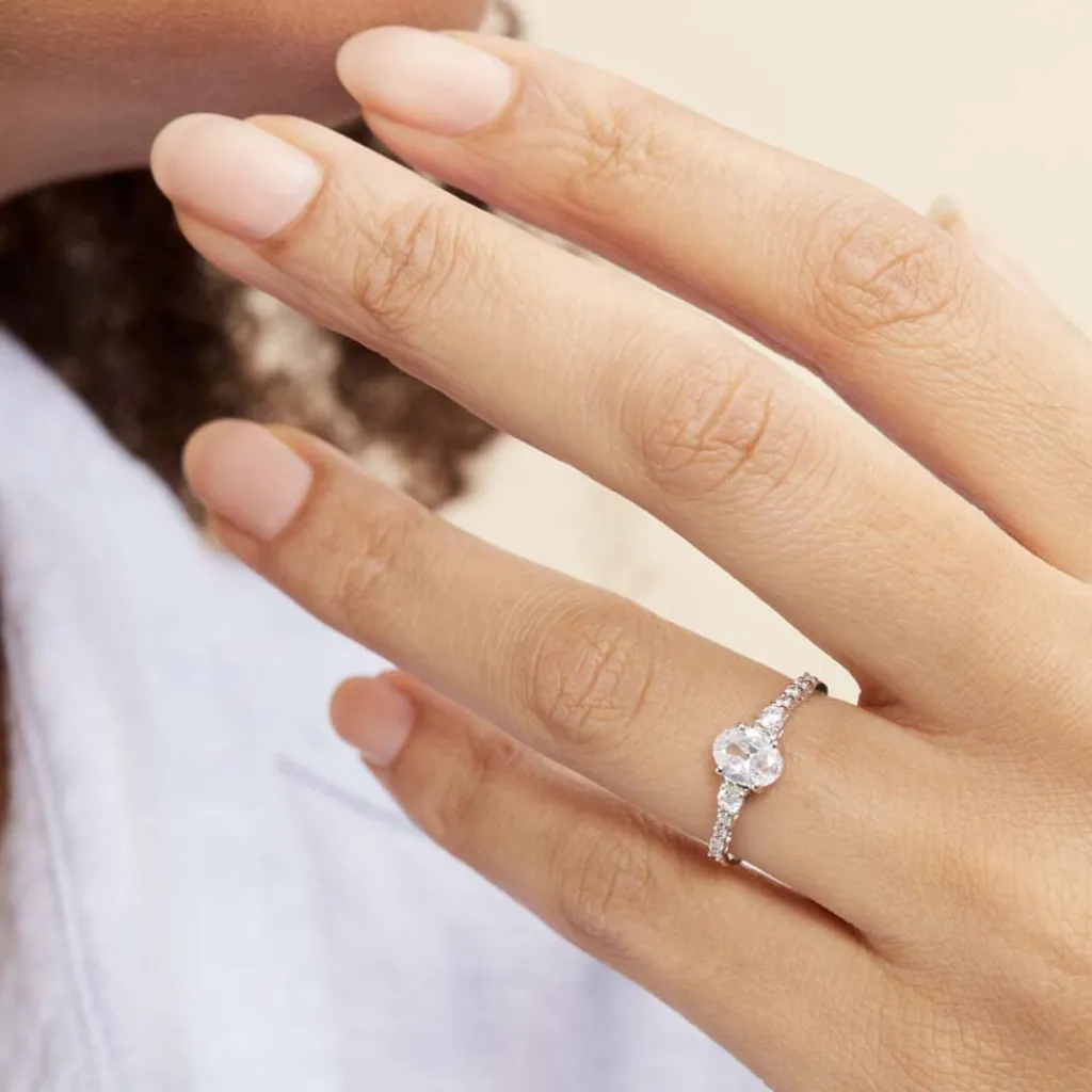 Histoire d'Or Bague Or Blanc Peadar Oxyde De Zirconium Outlet