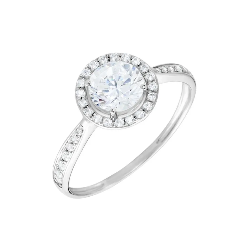 Histoire d'Or Bague Or Blanc Pelagius Oxyde De Zirconium Best