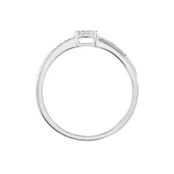 Histoire d'Or Bague Or Blanc Rosalane Diamants