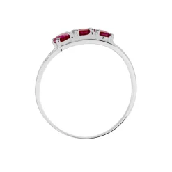 Histoire d'Or Bague Or Blanc Rubis