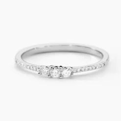 Histoire d'Or Bague Or Blanc Sabine Diamants Outlet
