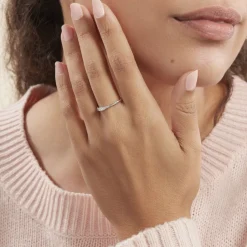 Histoire d'Or Bague Or Blanc Sabine Diamants Outlet