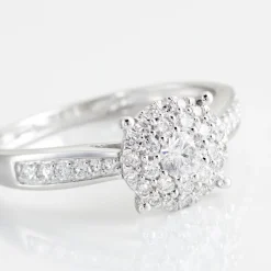 Histoire d'Or Bague Or Blanc  Shirlene Diamant Synthetique Hot