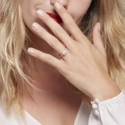 Histoire d'Or Bague Or Blanc  Shirlene Diamant Synthetique Hot