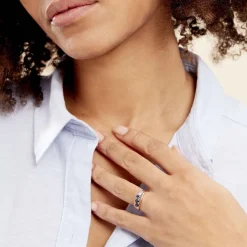 Histoire d'Or Bague Or Jaune Abelard Saphirs Diamants or jaune saphir Discount