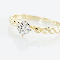 Histoire d'Or Bague Or Jaune Adlai Diamants Hot