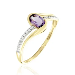 Histoire d'Or Bague Or Jaune Anja Améthyste or jaune améthyste violet New