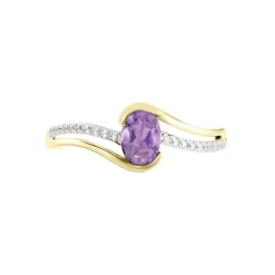 Histoire d'Or Bague Or Jaune Anja Améthyste or jaune améthyste violet New