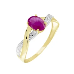 Histoire d'Or Bague Or Jaune Candice Rubis or jaune rubis Outlet