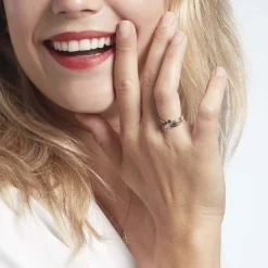 Histoire d'Or Bague Or Jaune Canut Saphir New