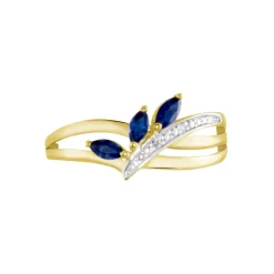 Histoire d'Or Bague Or Jaune Carl Saphirs Diamants Sale