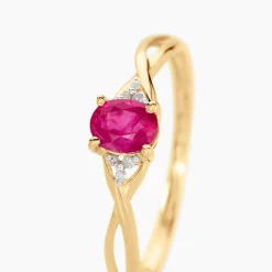 Histoire d'Or Bague Or Jaune Cassie Rubis Et Diamant or jaune rubis Outlet