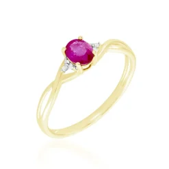 Histoire d'Or Bague Or Jaune Cassie Rubis Diamants or jaune rubis Hot