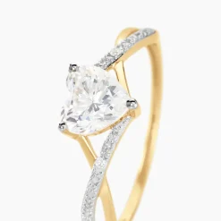 Histoire d'Or Bague Or Jaune Clothilde Oxyde De Zirconium or jaune oxyde zirconium Online