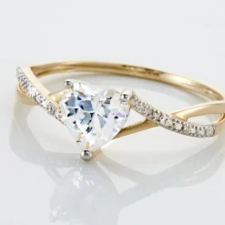 Histoire d'Or Bague Or Jaune Clothilde Oxyde De Zirconium or jaune oxyde zirconium Online