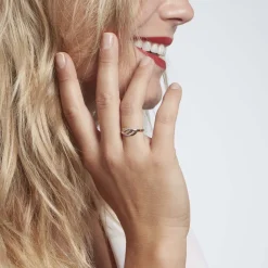 Histoire d'Or Bague Or Jaune Daegan Oxydes De Zirconium