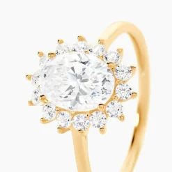 Histoire d'Or Bague Or Jaune Emilius  Oxyde De Zirconium Discount