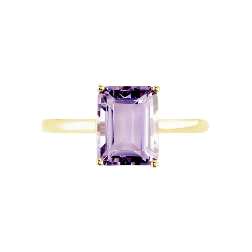 Histoire d'Or Bague Or Jaune Faraj Amethyste or jaune améthyste rose