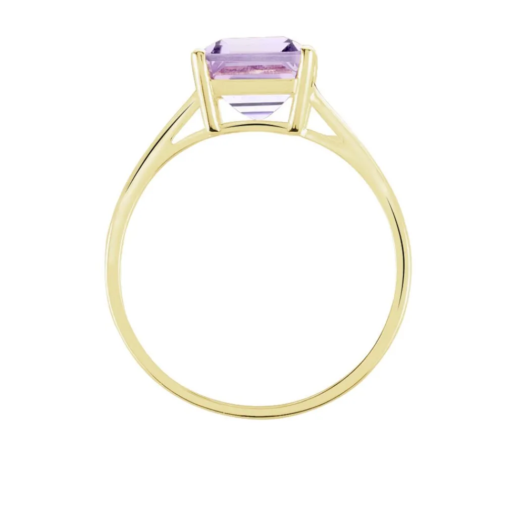 Histoire d'Or Bague Or Jaune Faraj Amethyste or jaune améthyste rose
