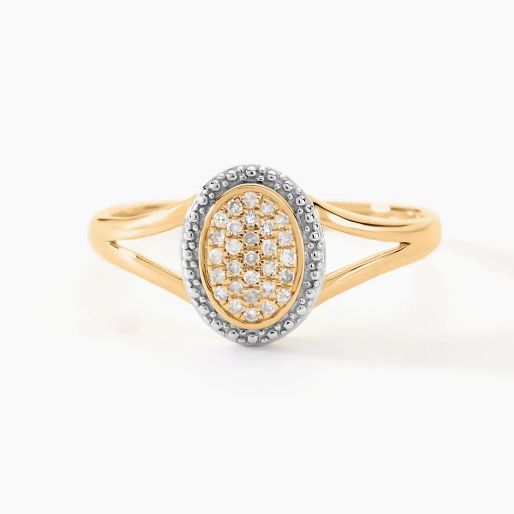Histoire d'Or Bague Or Jaune Finola Diamants Outlet